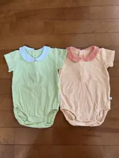こどもビームス　ロンパース　2枚セット　60-70 双子のサムネイル