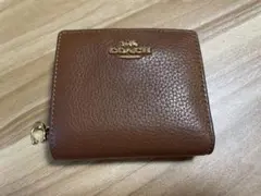 【美品】COACH コーチ スナップウォレット 二つ折り財布 ブラウン 茶色のサムネイル