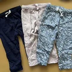 未使用品　H&M ベビー　長ズボン　まとめ売り　3点セット 90cm