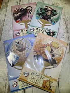 鬼滅の刃 竹うちわ《豆だより》