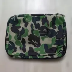 A BATHING APE カモフラ柄 ポーチ マルチケース 迷彩 非売品 美品