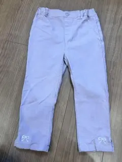薄紫色リボン付きパンツ 120cm