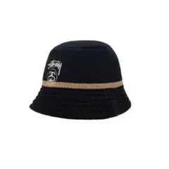 Stussy バケットハット 黒 ベージュ ステューシー　バケハ knit
