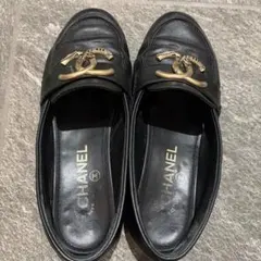 CHANEL ココマーク ローファー ブラックのサムネイル