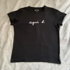 agnes b. アニエスベー ロゴTシャツ 黒 サイズ3（M）