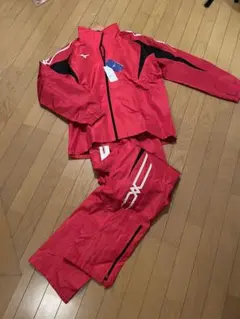 未使用 Mizuno ジャケット パンツ セット XL レッド