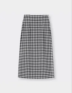 【GU 】レースアップナローミディースカート M