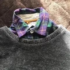gap 薄手チェックシャツ