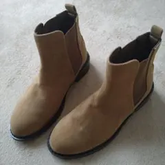 studio CLIP らくらくサイドゴアブーツ スエード Ｓ 22.5～23