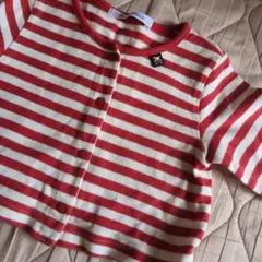 美品　ファミリア　長袖カーディガン　70センチ