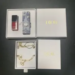【3点セット箱付き！】Dior ネイルポリッシュ&リップ&携帯チャームセット