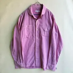 美品　スティーブンアラン　メンズ　ショールカラー　シャツジャケット　L ピンク