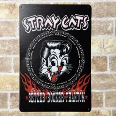 ストレイキャッツ Stray Catsブリキ看板 アメリカン雑貨 サインプレート