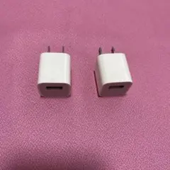 Apple純正 USB充電器 1ポート ホワイト2個セット