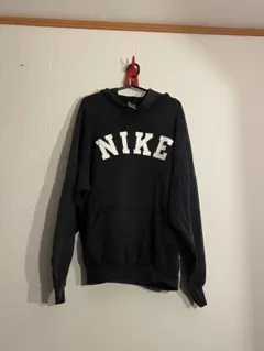 激レア　90s 刺繍　Nike フード付きパーカー 黒