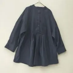 fog linen work リネン ノースリーブギャザーブラウス - メルカリ