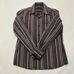 NICOLE CLUB FOR MEN ストライプ長袖シャツ M
