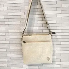 ユーエスポロアッスン　ショルダー　ソフト　オフホワイト　M 新品未使用