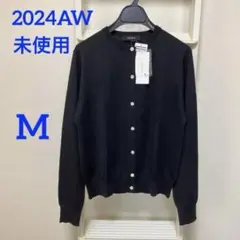 UNTITLED 2024AW 未使用 ウール クルーネックニットカーディガン
