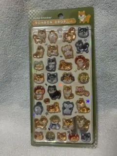 【正規品】ボンボンドロップシール　和柄　柴犬