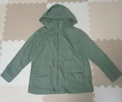UNIQLO コットンパーカー オリーブ Lサイズ(ミリタリージャケットカーキ系