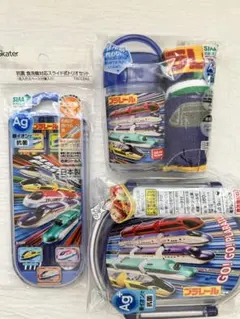 プラレール 新幹線　お弁当箱トリオセット　おしぼり　3点セット　Skater