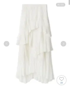 【新品未使用】Sustainableプリーツティアードスカート 1 M