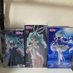 初音ミクrurudoWHITE、ドレス、Birthday2024フィギュア3点