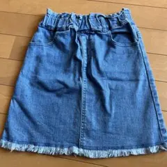 petit main キッズ デニムスカート 130