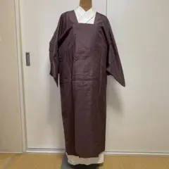 未使用品　単衣ロング　道行コート　紫　正絹のサムネイル