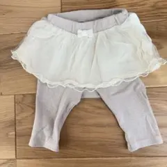 プティマイン　チュールスカート付きパンツ