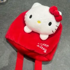 ハローキティ ぬいぐるみ型リュック 赤