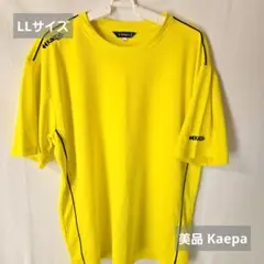 美品 Kaepa ケイパ イエロー サッカー Tシャツ LL