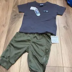 新品　アウトドア　Tシャツ　ハーフパンツセット　男の子　110センチ　2着セット