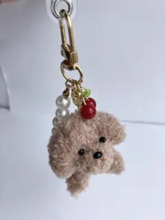 トイプードル ストラップ 羊毛フェルト - メルカリ