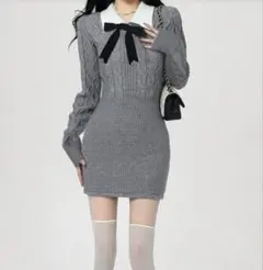 ニットワンピース