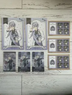 [ツイステ]おめかしバースデー ポストカード・プレフルステッカー(アズール)