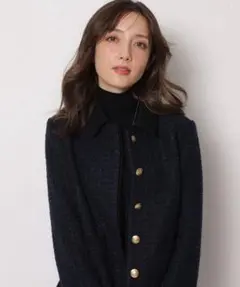 【新品】Apuweiser-riche バイカラーツイードジャケット・スカートM