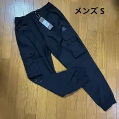 【新品】adidas ウーブンパンツ カーゴパンツ JIB85 ブラック Sのサムネイル