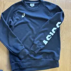 ASICS ブラック 長袖 トレーナー