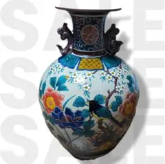 有田焼 花瓶 雉・牡丹柄 木箱入り，箱付き、高さ約27 cm 有田焼 花瓶 雉・牡丹柄 木箱入り，箱付き、高さ約27 cm - メルカリ