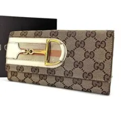 箱付き✨ グッチ Wホック 長財布 ホースビット ブラックシック レディース