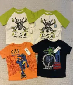 値下げ　BabyGAP Tシャツ4点セット 80 恐竜