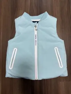 【新品】JACADI PARIS 水色 ジップアップベスト