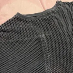 レピピアルマリオ　ブラック メッシュ 短丈半袖トップス　Ｓ　140