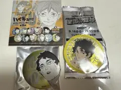 ハイキュー　デコレクション缶バッジ3 マツキヨココカラクリアステッカー　佐久早