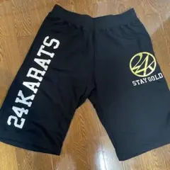 24karats ハーフパンツ ブラック ゴールド XLのサムネイル