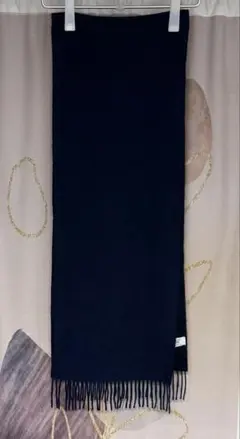 ポールスミス カシミヤ100% リバーシブルマフラー ネイビー