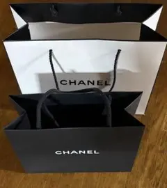 CHANEL ショップ袋セット 白黒