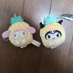 サンリオ フルーツ着ぐるみ マスコット パイン クロミ マイメロ